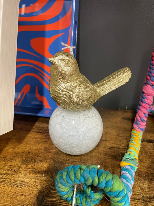 Gold Bird on Ball