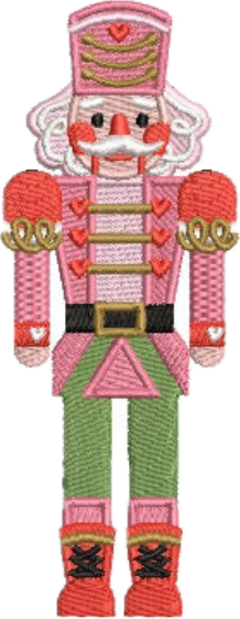 Pink Nutcracker Wreath Sash A-N