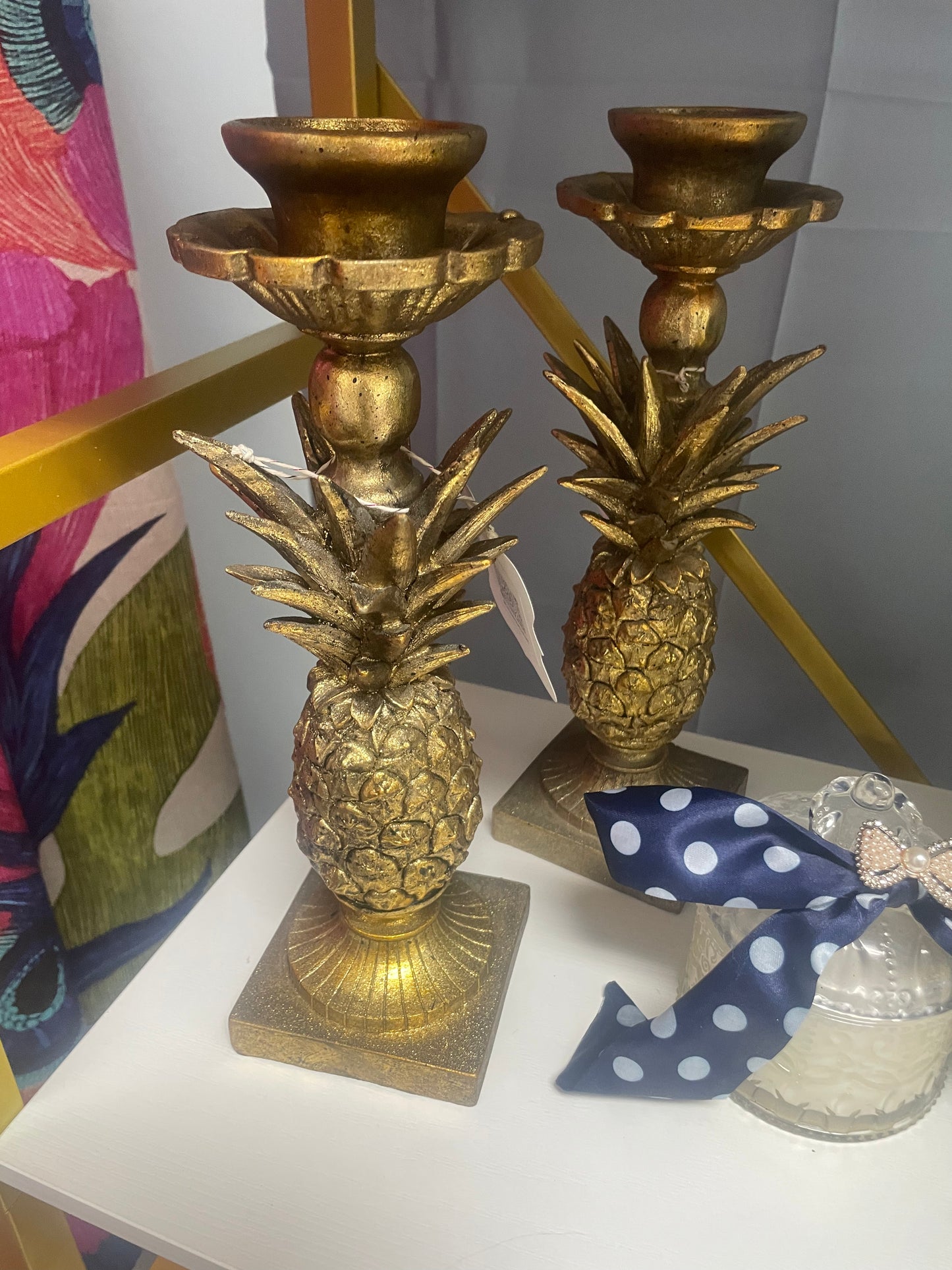 Gold Pineapple candlestick