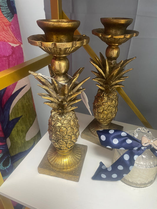 Gold Pineapple candlestick