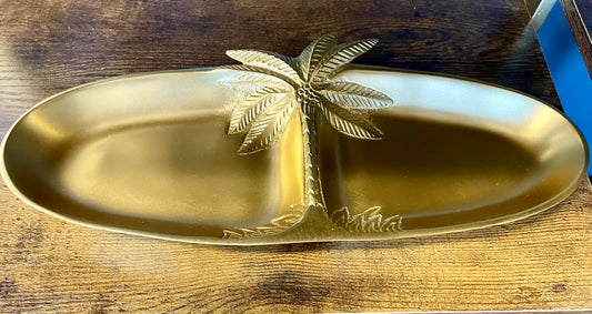 Gold Palm Tray