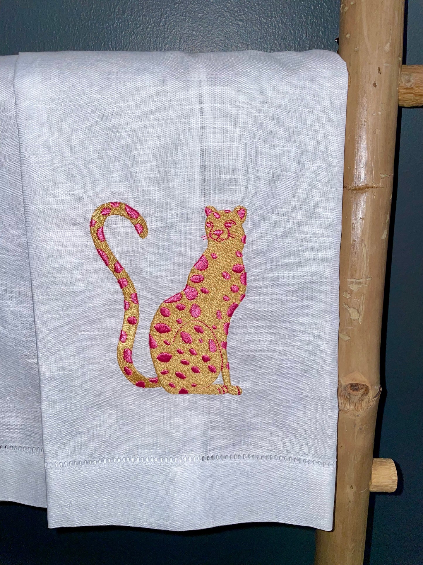 Embroidered Tea Towel